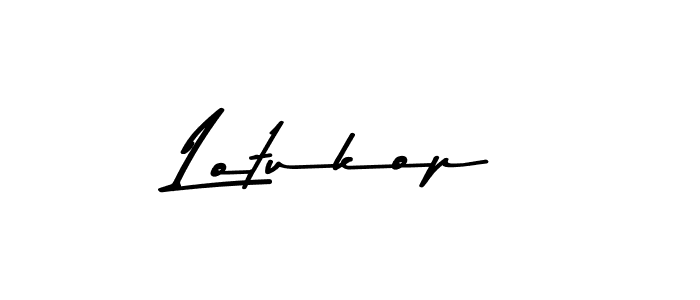 Similarly Asem Kandis PERSONAL USE is the best handwritten signature design. Signature creator online .You can use it as an online autograph creator for name Lotukop. Lotukop signature style 9 images and pictures png