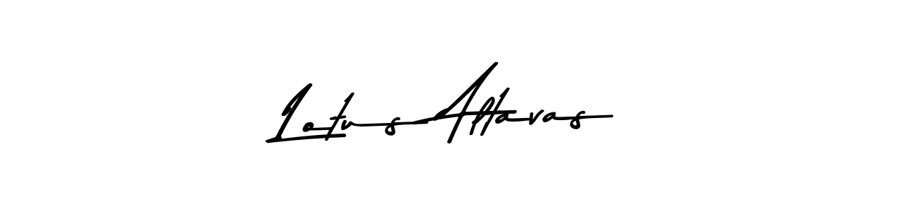 You should practise on your own different ways (Asem Kandis PERSONAL USE) to write your name (Lotus Altavas) in signature. don't let someone else do it for you. Lotus Altavas signature style 9 images and pictures png