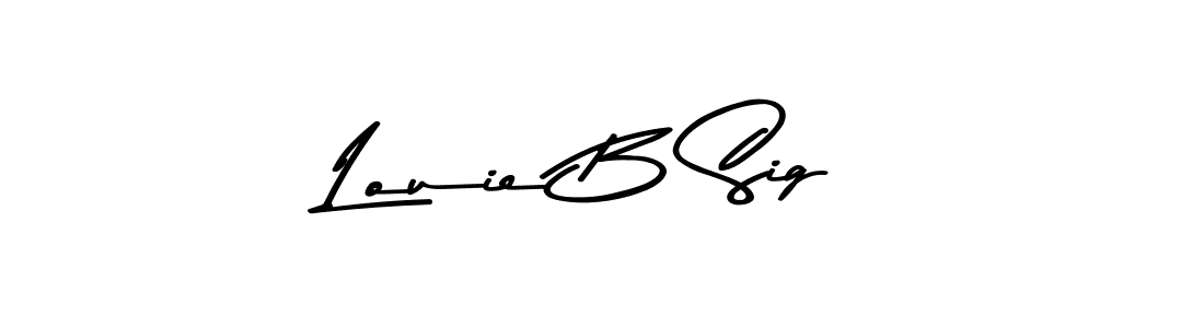 Create a beautiful signature design for name Louie B Sig. With this signature (Asem Kandis PERSONAL USE) fonts, you can make a handwritten signature for free. Louie B Sig signature style 9 images and pictures png