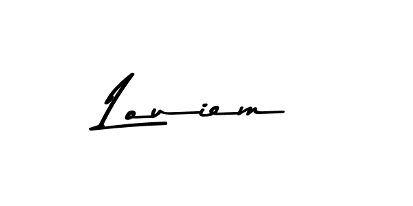 Also we have Louiem name is the best signature style. Create professional handwritten signature collection using Asem Kandis PERSONAL USE autograph style. Louiem signature style 9 images and pictures png