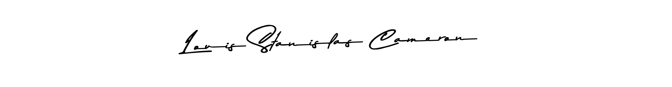 How to make Louis Stanislas Cameron name signature. Use Asem Kandis PERSONAL USE style for creating short signs online. This is the latest handwritten sign. Louis Stanislas Cameron signature style 9 images and pictures png