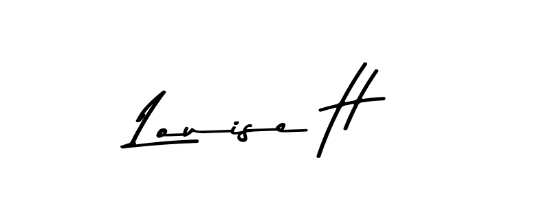 Make a beautiful signature design for name Louise H. With this signature (Asem Kandis PERSONAL USE) style, you can create a handwritten signature for free. Louise H signature style 9 images and pictures png
