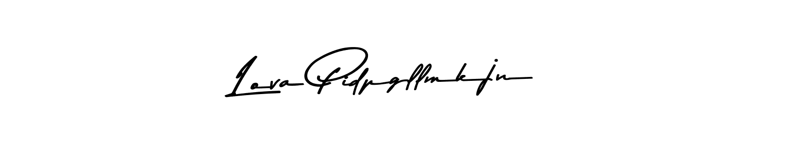 How to Draw Lova Pidpgllmkjn signature style? Asem Kandis PERSONAL USE is a latest design signature styles for name Lova Pidpgllmkjn. Lova Pidpgllmkjn signature style 9 images and pictures png