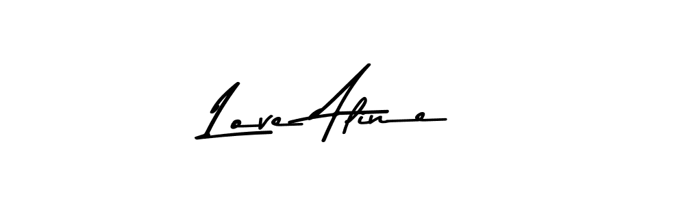 if you are searching for the best signature style for your name Love Aline. so please give up your signature search. here we have designed multiple signature styles  using Asem Kandis PERSONAL USE. Love Aline signature style 9 images and pictures png