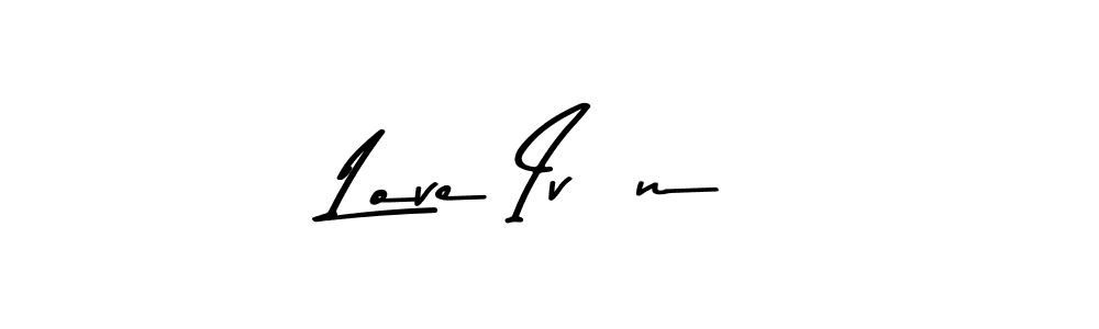 How to Draw Love Iván signature style? Asem Kandis PERSONAL USE is a latest design signature styles for name Love Iván. Love Iván signature style 9 images and pictures png