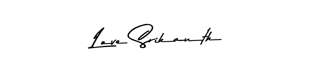 This is the best signature style for the Love Srikanth name. Also you like these signature font (Asem Kandis PERSONAL USE). Mix name signature. Love Srikanth signature style 9 images and pictures png