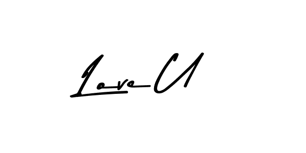 Use a signature maker to create a handwritten signature online. With this signature software, you can design (Asem Kandis PERSONAL USE) your own signature for name Love U. Love U signature style 9 images and pictures png