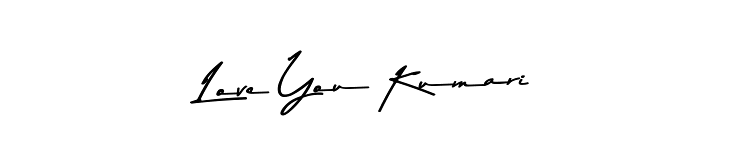 Design your own signature with our free online signature maker. With this signature software, you can create a handwritten (Asem Kandis PERSONAL USE) signature for name Love You Kumari. Love You Kumari signature style 9 images and pictures png