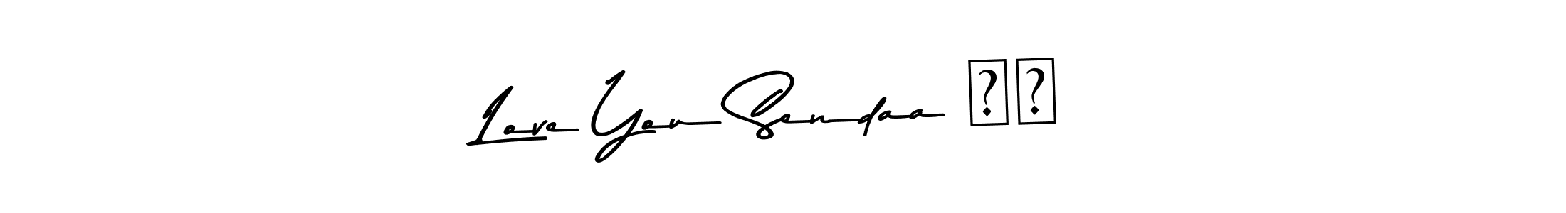 The best way (Asem Kandis PERSONAL USE) to make a short signature is to pick only two or three words in your name. The name Love You Sendaa ❤️ include a total of six letters. For converting this name. Love You Sendaa ❤️ signature style 9 images and pictures png