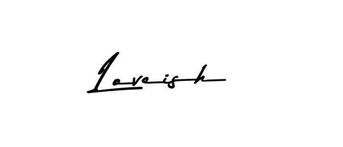 Also we have Loveish name is the best signature style. Create professional handwritten signature collection using Asem Kandis PERSONAL USE autograph style. Loveish signature style 9 images and pictures png