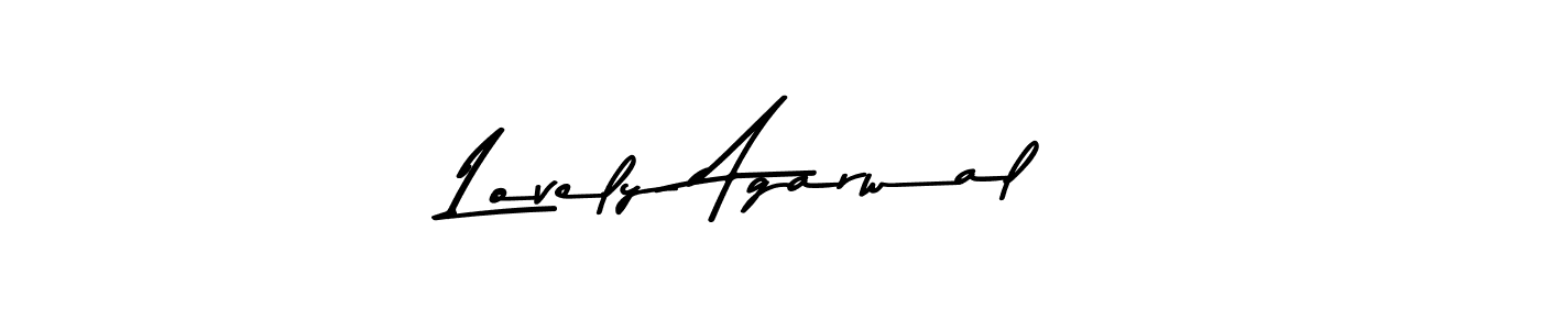 Also You can easily find your signature by using the search form. We will create Lovely Agarwal name handwritten signature images for you free of cost using Asem Kandis PERSONAL USE sign style. Lovely Agarwal signature style 9 images and pictures png