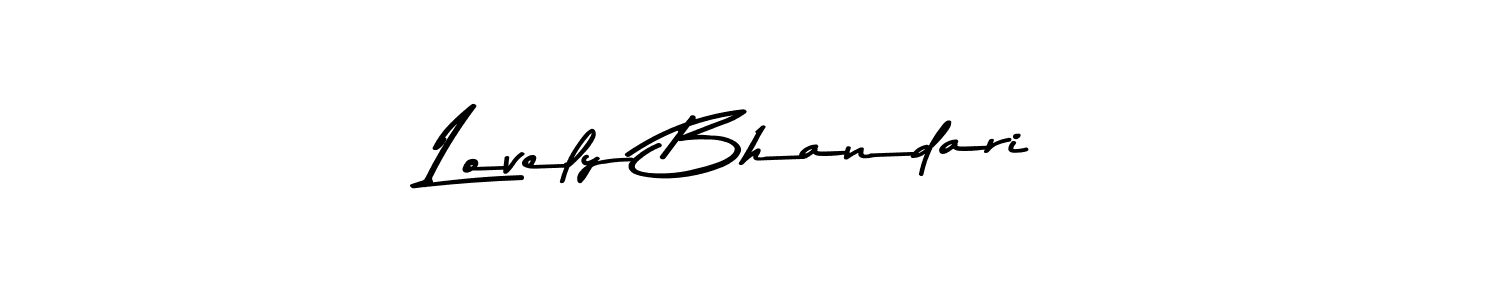 Similarly Asem Kandis PERSONAL USE is the best handwritten signature design. Signature creator online .You can use it as an online autograph creator for name Lovely Bhandari. Lovely Bhandari signature style 9 images and pictures png