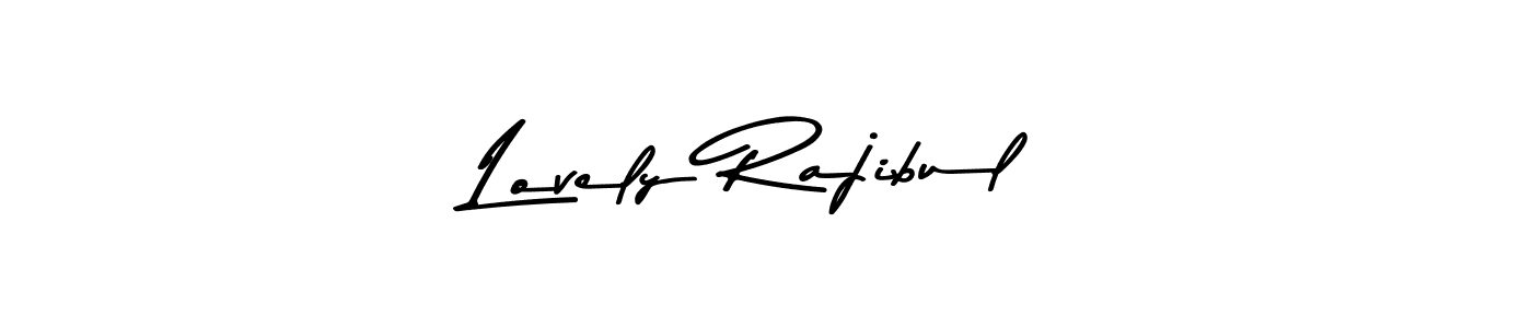 Make a beautiful signature design for name Lovely Rajibul. With this signature (Asem Kandis PERSONAL USE) style, you can create a handwritten signature for free. Lovely Rajibul signature style 9 images and pictures png
