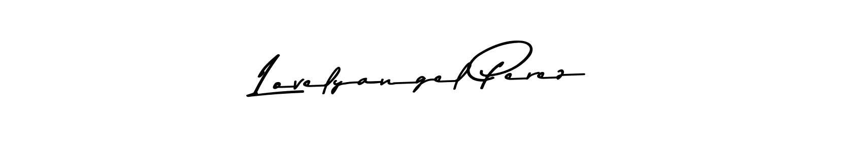 The best way (Asem Kandis PERSONAL USE) to make a short signature is to pick only two or three words in your name. The name Lovelyangel Perez include a total of six letters. For converting this name. Lovelyangel Perez signature style 9 images and pictures png