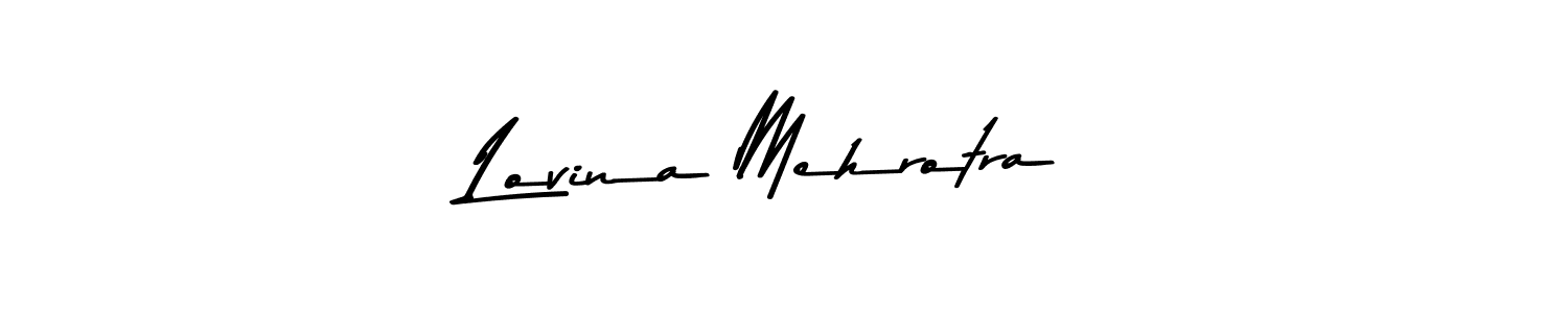 Make a short Lovina Mehrotra signature style. Manage your documents anywhere anytime using Asem Kandis PERSONAL USE. Create and add eSignatures, submit forms, share and send files easily. Lovina Mehrotra signature style 9 images and pictures png