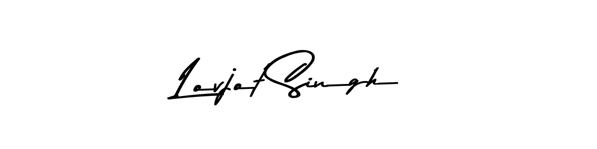 Design your own signature with our free online signature maker. With this signature software, you can create a handwritten (Asem Kandis PERSONAL USE) signature for name Lovjot Singh. Lovjot Singh signature style 9 images and pictures png