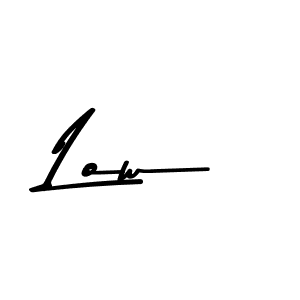 How to make Low name signature. Use Asem Kandis PERSONAL USE style for creating short signs online. This is the latest handwritten sign. Low signature style 9 images and pictures png