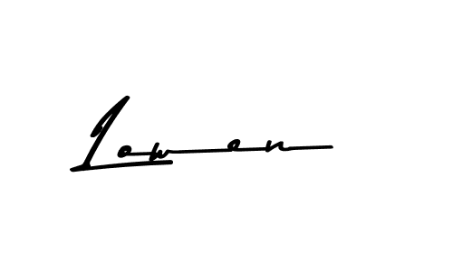 It looks lik you need a new signature style for name Lowen. Design unique handwritten (Asem Kandis PERSONAL USE) signature with our free signature maker in just a few clicks. Lowen signature style 9 images and pictures png