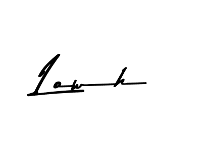 if you are searching for the best signature style for your name Lowh. so please give up your signature search. here we have designed multiple signature styles  using Asem Kandis PERSONAL USE. Lowh signature style 9 images and pictures png