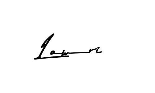 Design your own signature with our free online signature maker. With this signature software, you can create a handwritten (Asem Kandis PERSONAL USE) signature for name Lowri. Lowri signature style 9 images and pictures png