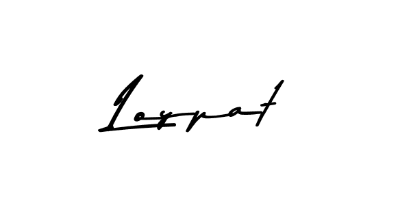It looks lik you need a new signature style for name Loypat. Design unique handwritten (Asem Kandis PERSONAL USE) signature with our free signature maker in just a few clicks. Loypat signature style 9 images and pictures png