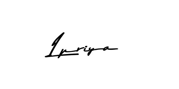 Create a beautiful signature design for name Lpriya. With this signature (Asem Kandis PERSONAL USE) fonts, you can make a handwritten signature for free. Lpriya signature style 9 images and pictures png