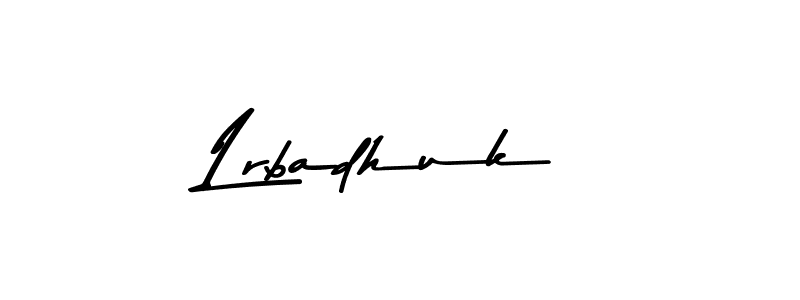 Here are the top 10 professional signature styles for the name Lrbadhuk. These are the best autograph styles you can use for your name. Lrbadhuk signature style 9 images and pictures png