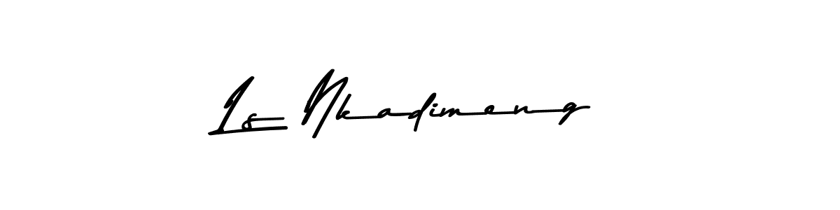 if you are searching for the best signature style for your name Ls Nkadimeng. so please give up your signature search. here we have designed multiple signature styles  using Asem Kandis PERSONAL USE. Ls Nkadimeng signature style 9 images and pictures png