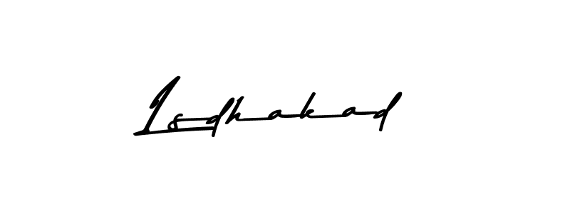 Also You can easily find your signature by using the search form. We will create Lsdhakad name handwritten signature images for you free of cost using Asem Kandis PERSONAL USE sign style. Lsdhakad signature style 9 images and pictures png
