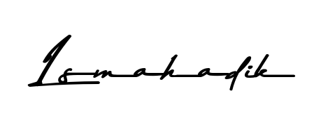 Create an unforgettable impression when signing with Lsmahadik name styled in Asem Kandis PERSONAL USE typography. 100% free online generator. Lsmahadik signature style 9 images and pictures png