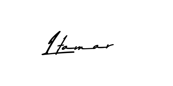 Create a beautiful signature design for name Ltamar. With this signature (Asem Kandis PERSONAL USE) fonts, you can make a handwritten signature for free. Ltamar signature style 9 images and pictures png