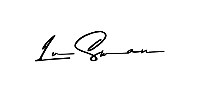 This is the best signature style for the Lu Swan name. Also you like these signature font (Asem Kandis PERSONAL USE). Mix name signature. Lu Swan signature style 9 images and pictures png