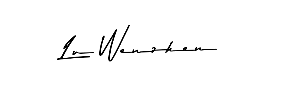 The best way (Asem Kandis PERSONAL USE) to make a short signature is to pick only two or three words in your name. The name Lu Wenzhen include a total of six letters. For converting this name. Lu Wenzhen signature style 9 images and pictures png