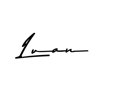 You should practise on your own different ways (Asem Kandis PERSONAL USE) to write your name (Luan) in signature. don't let someone else do it for you. Luan signature style 9 images and pictures png