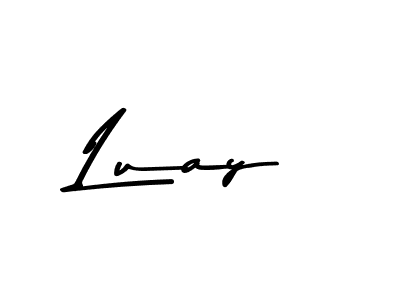 How to make Luay name signature. Use Asem Kandis PERSONAL USE style for creating short signs online. This is the latest handwritten sign. Luay signature style 9 images and pictures png