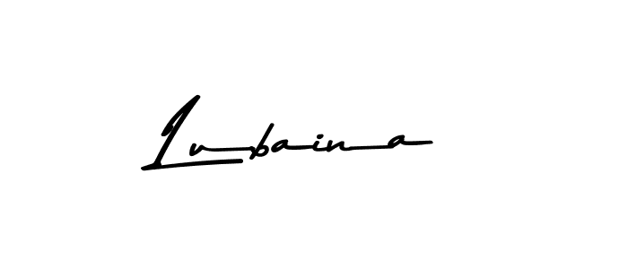 Make a beautiful signature design for name Lubaina. With this signature (Asem Kandis PERSONAL USE) style, you can create a handwritten signature for free. Lubaina signature style 9 images and pictures png