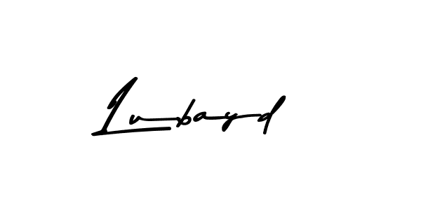 Use a signature maker to create a handwritten signature online. With this signature software, you can design (Asem Kandis PERSONAL USE) your own signature for name Lubayd. Lubayd signature style 9 images and pictures png