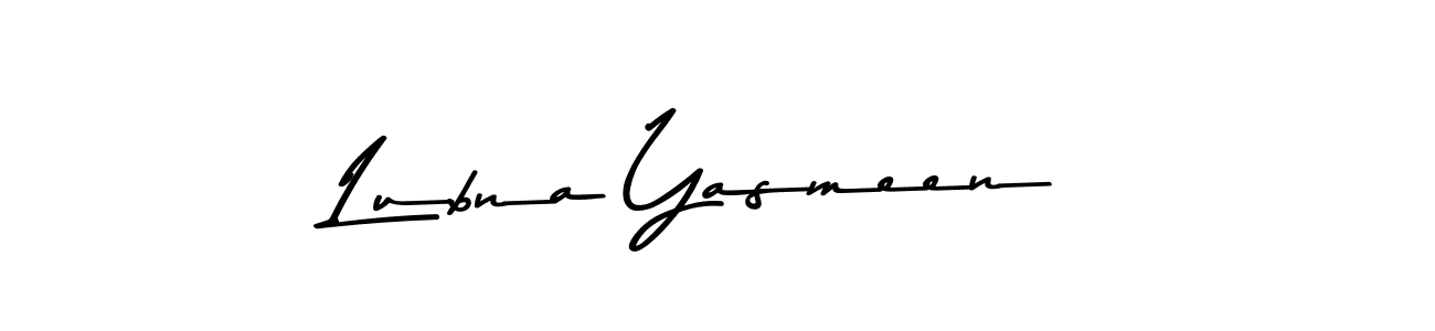 The best way (Asem Kandis PERSONAL USE) to make a short signature is to pick only two or three words in your name. The name Lubna Yasmeen include a total of six letters. For converting this name. Lubna Yasmeen signature style 9 images and pictures png