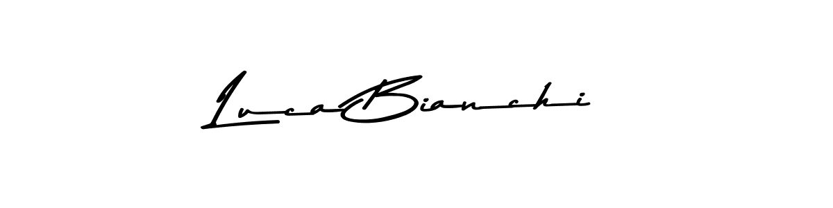 How to make Luca Bianchi name signature. Use Asem Kandis PERSONAL USE style for creating short signs online. This is the latest handwritten sign. Luca Bianchi signature style 9 images and pictures png