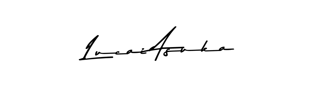 Create a beautiful signature design for name Lucai Asuka. With this signature (Asem Kandis PERSONAL USE) fonts, you can make a handwritten signature for free. Lucai Asuka signature style 9 images and pictures png