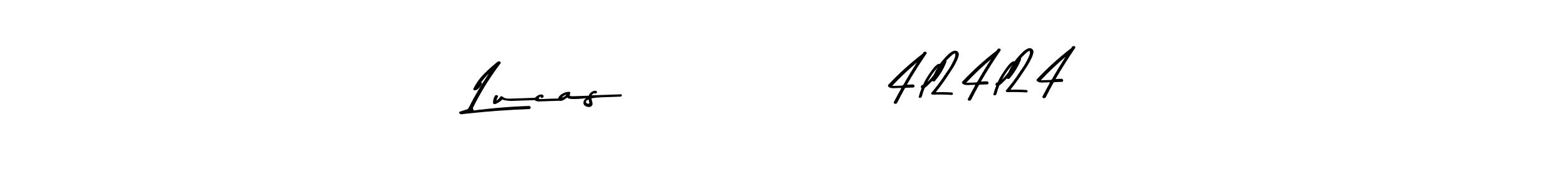 Similarly Asem Kandis PERSONAL USE is the best handwritten signature design. Signature creator online .You can use it as an online autograph creator for name Lucas             4l24l24. Lucas             4l24l24 signature style 9 images and pictures png