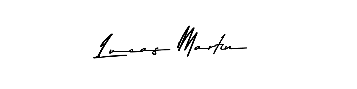 How to make Lucas Martin name signature. Use Asem Kandis PERSONAL USE style for creating short signs online. This is the latest handwritten sign. Lucas Martin signature style 9 images and pictures png