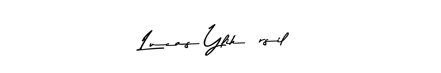 Make a beautiful signature design for name Lucas Ylihärsilä. With this signature (Asem Kandis PERSONAL USE) style, you can create a handwritten signature for free. Lucas Ylihärsilä signature style 9 images and pictures png