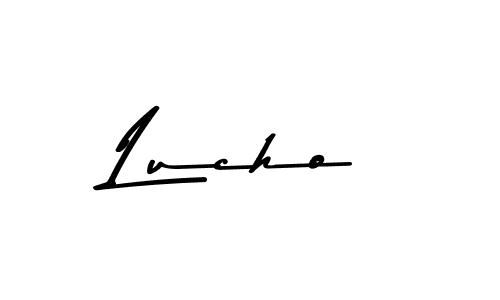 Use a signature maker to create a handwritten signature online. With this signature software, you can design (Asem Kandis PERSONAL USE) your own signature for name Lucho. Lucho signature style 9 images and pictures png