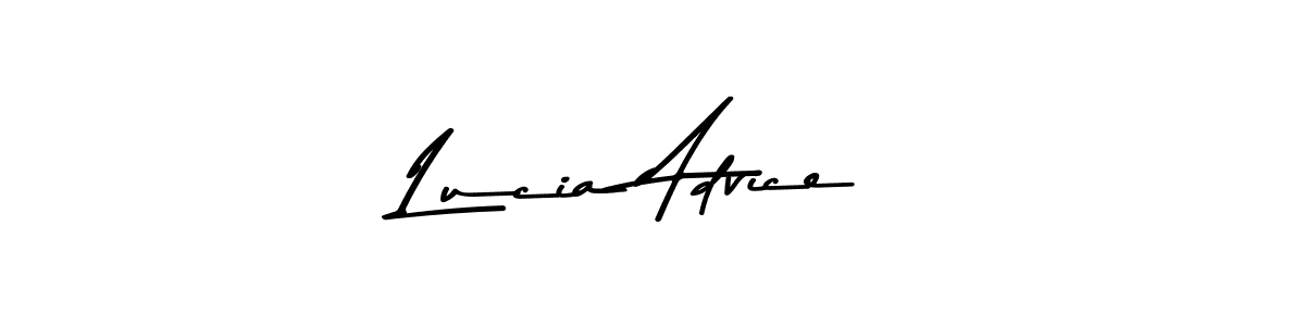 How to make Lucia Advice signature? Asem Kandis PERSONAL USE is a professional autograph style. Create handwritten signature for Lucia Advice name. Lucia Advice signature style 9 images and pictures png