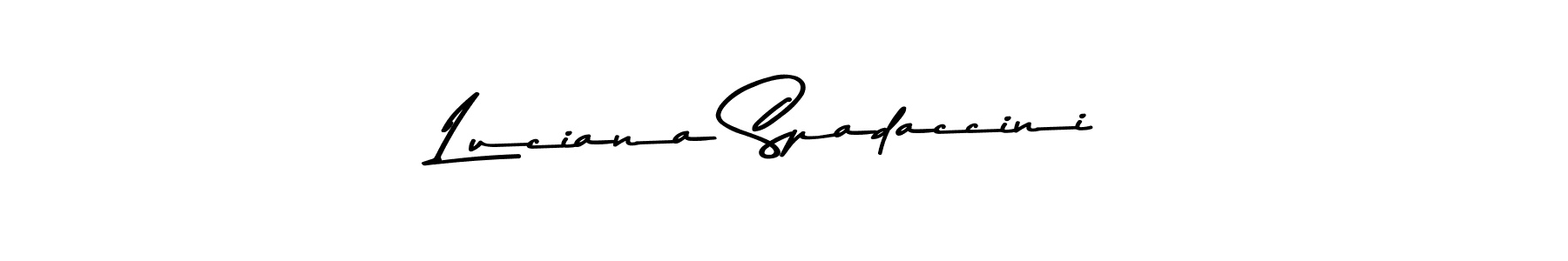 Design your own signature with our free online signature maker. With this signature software, you can create a handwritten (Asem Kandis PERSONAL USE) signature for name Luciana Spadaccini. Luciana Spadaccini signature style 9 images and pictures png