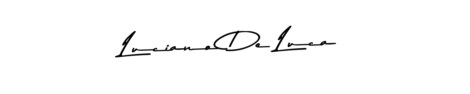 Use a signature maker to create a handwritten signature online. With this signature software, you can design (Asem Kandis PERSONAL USE) your own signature for name Luciano De Luca. Luciano De Luca signature style 9 images and pictures png