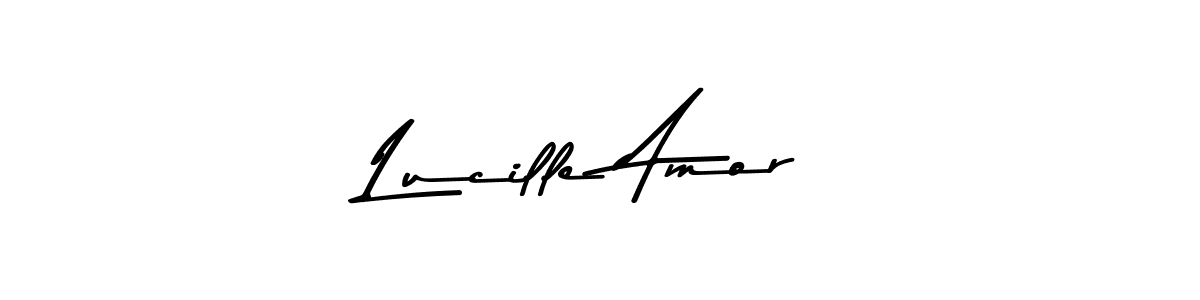 Make a beautiful signature design for name Lucille Amor. With this signature (Asem Kandis PERSONAL USE) style, you can create a handwritten signature for free. Lucille Amor signature style 9 images and pictures png