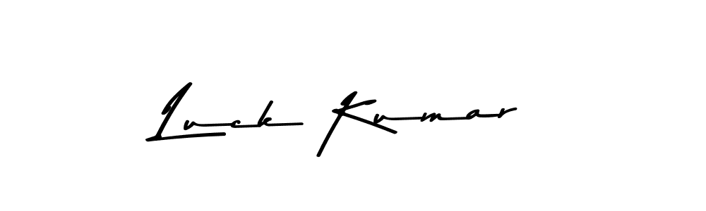 Make a beautiful signature design for name Luck Kumar. With this signature (Asem Kandis PERSONAL USE) style, you can create a handwritten signature for free. Luck Kumar signature style 9 images and pictures png