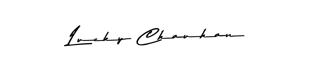 How to make Lucky Chauhan signature? Asem Kandis PERSONAL USE is a professional autograph style. Create handwritten signature for Lucky Chauhan name. Lucky Chauhan signature style 9 images and pictures png